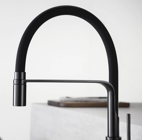 Matt Black Pull Out Kitchen Mixer #201799
