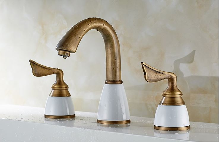 Antique Bath & Basin Mixer with Cermanic Mount #201770