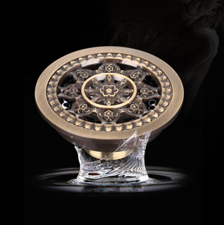 Round Floral Filigree Shower Trap  #201796