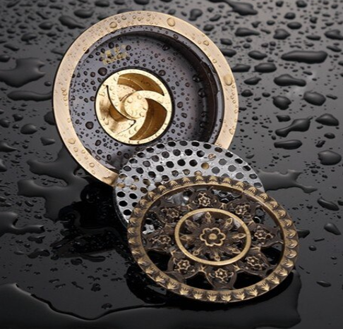 Round Floral Filigree Shower Trap  #201796