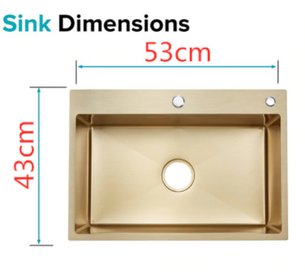 Gold Kitchen Sink #1601