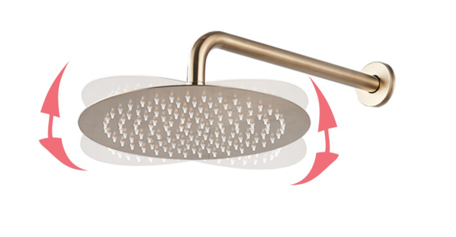 Brushed Gold Modern Concealed Shower with Hand Shower #20211