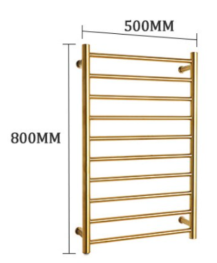 Heated towel Rail Brushed Gold #20201