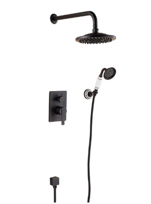 Oil Rubbed Black Shower Unit with Ceramic Hand Shower #20164