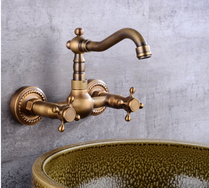 Antique Wall Mounted Classic Basin Mixer #201722