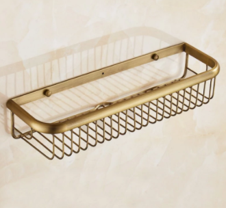 Brass Modern Single Storage Basket #201830