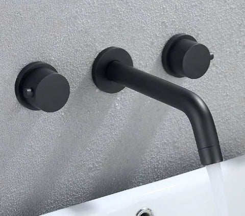 Matt Black 3 Hole Modern Mixer #201778
