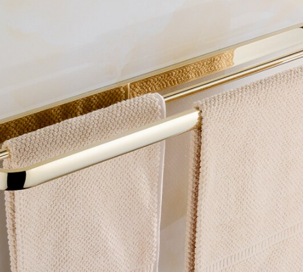 Gold Modern Double Towel Rail #201941