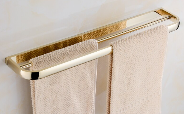 Gold Modern Double Towel Rail #201941