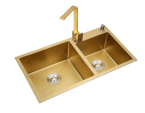 Gold Double Kitchen Sink #1602