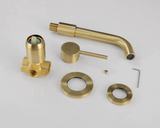 Brushed Gold Modern Basin Mixer #20213