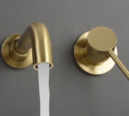 Brushed Gold Modern Basin Mixer #20213