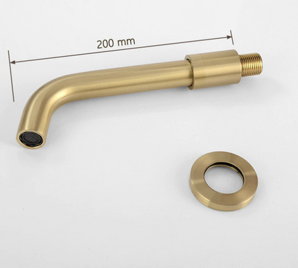 Brushed Gold Modern Basin Mixer #20213