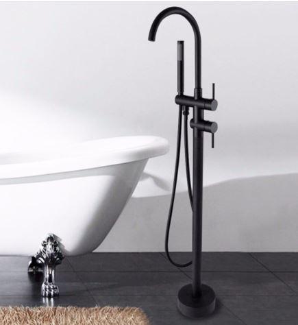 Oil Rubbed Black Modern Freestanding Bath Mixer #20219