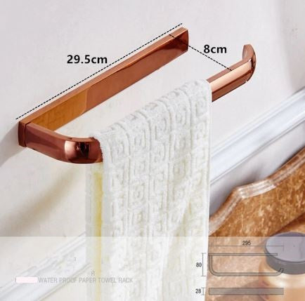 Rose Gold Modern Hand Towel Rail #201917