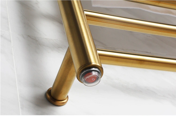 Heated towel Rail Brushed Gold #20201