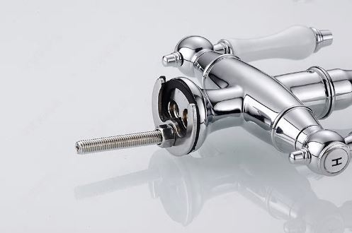 Chrome Antique Dual Ceramic Handle Mixer #201775