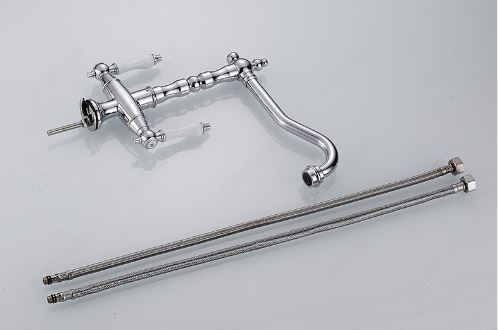 Chrome Antique Dual Ceramic Handle Mixer #201775