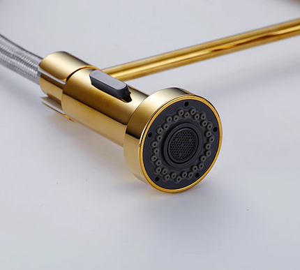 Gold Spring Arc Kitchen Mixer #201858