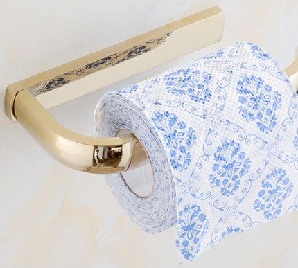 Gold Modern Toilet Roll Holder #201943