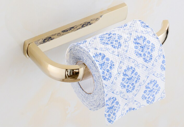 Gold Modern Toilet Roll Holder #201943
