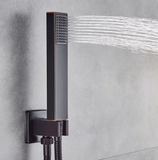 Black Concealed Shower Unit With Hand Shower #201795