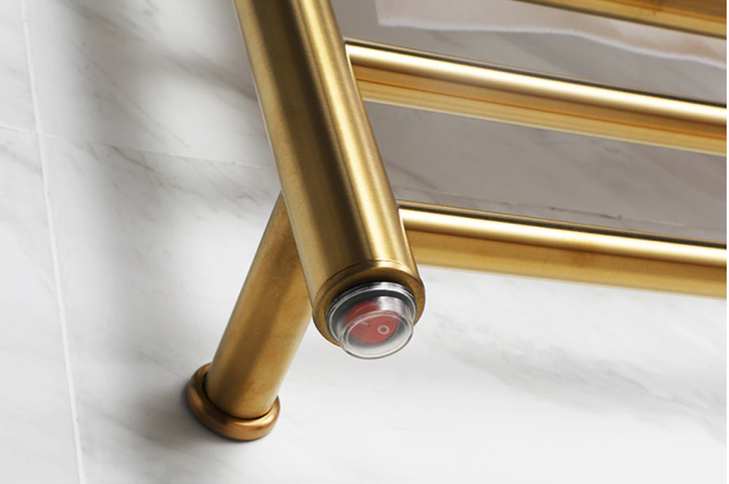 Heated towel Rail Brushed Gold #20201