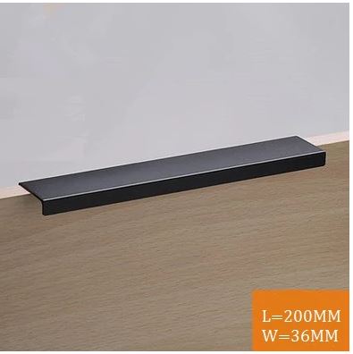 Matt Black Long Door Handle #19020