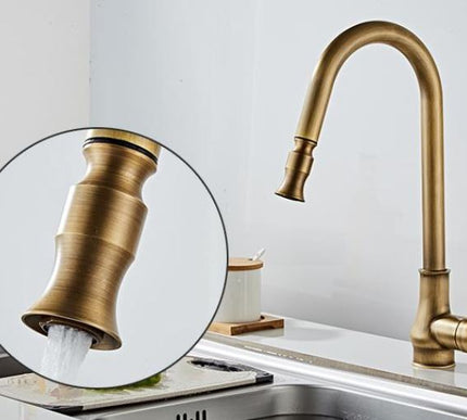 Brass Pull Out Kitchen Mixer #201841
