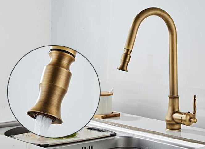 Brass Pull Out Kitchen Mixer #201841