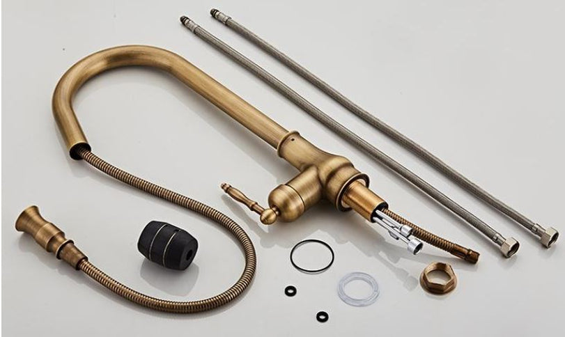 Brass Pull Out Kitchen Mixer #201841