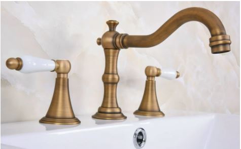 Antique Bath & Basin Mixer with Ceramic Handles #201850