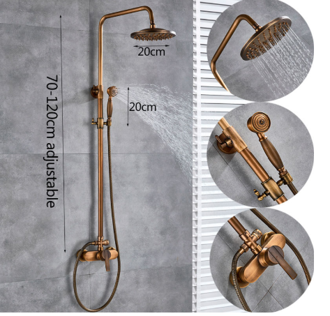 Antique Wall Mounted Shower with Single Lever #201842