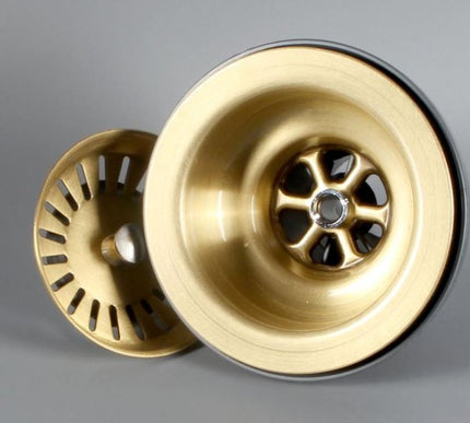 Brushed Gold Kitchen Waste #201851