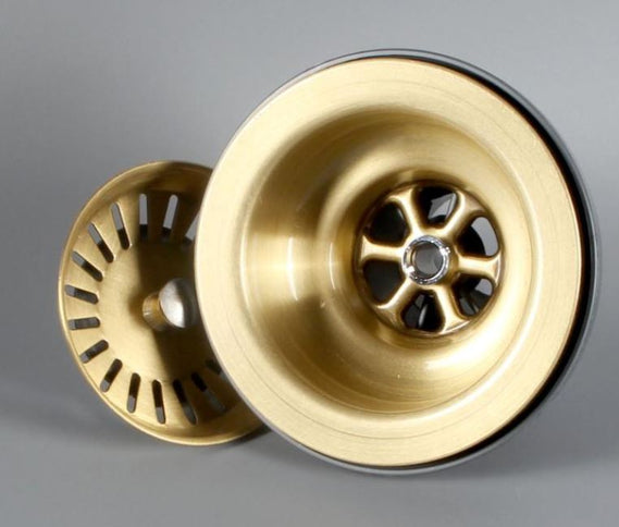 Brushed Gold Kitchen Waste #201851