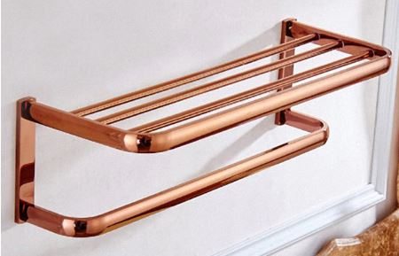 Rose Gold Modern Towel Rack and Rail #201920