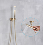 Brushed Gold Modern Concealed Shower with Hand Shower #20211
