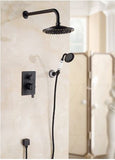 Oil Rubbed Black Shower Unit with Ceramic Hand Shower #20164