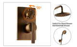 Antique Brass Shower Unit with Ceramic Hand Shower #20161