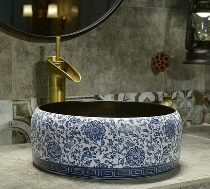 Round Floral Basin  #201766