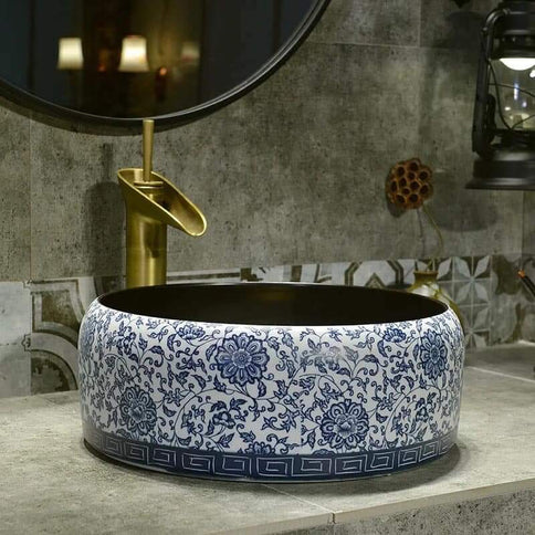 Round Floral Basin  #201766
