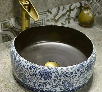Round Floral Basin  #201766