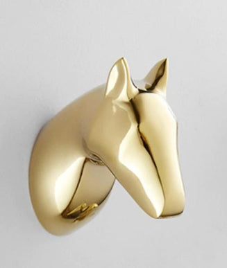 Gold Horse Robe Hook  #201844
