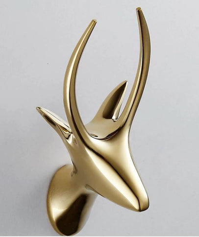 Gold Deer Robe Hook #201852