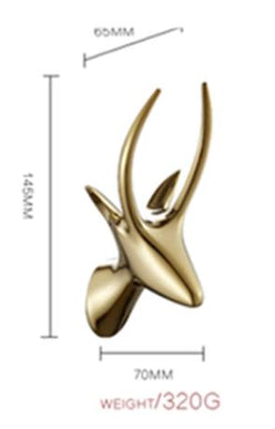 Gold Deer Robe Hook #201852