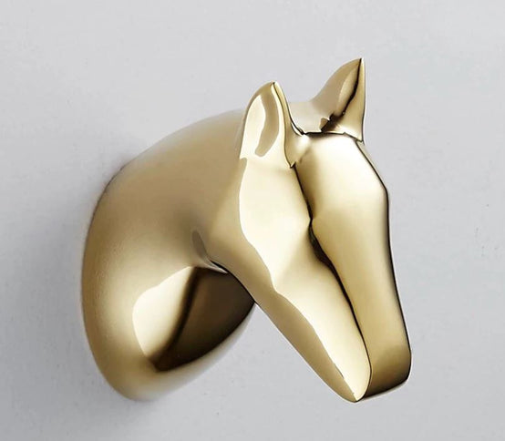 Gold Horse Robe Hook  #201844