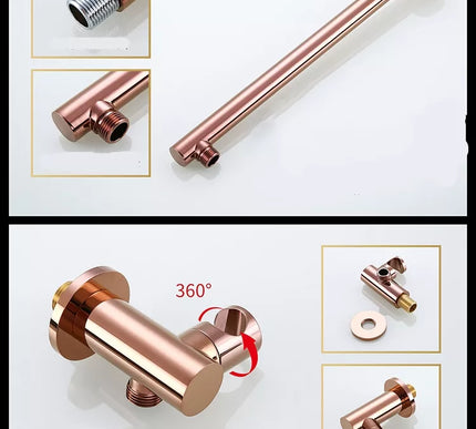 Rose Gold Shower With Hand Shower #20228