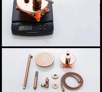 Rose Gold Shower With Hand Shower #20228