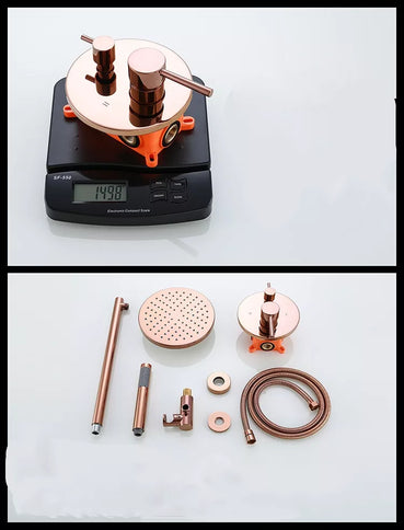 Rose Gold Shower With Hand Shower #20228