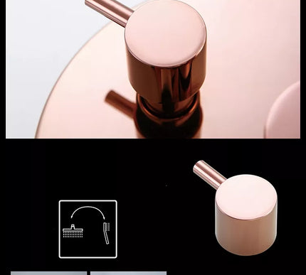 Rose Gold Shower With Hand Shower #20228